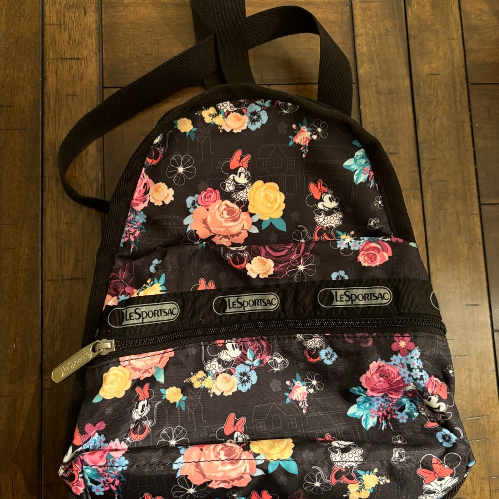 LeSportsac Rare Disney Minnie Mouse collaboration Floral Mini Backpack